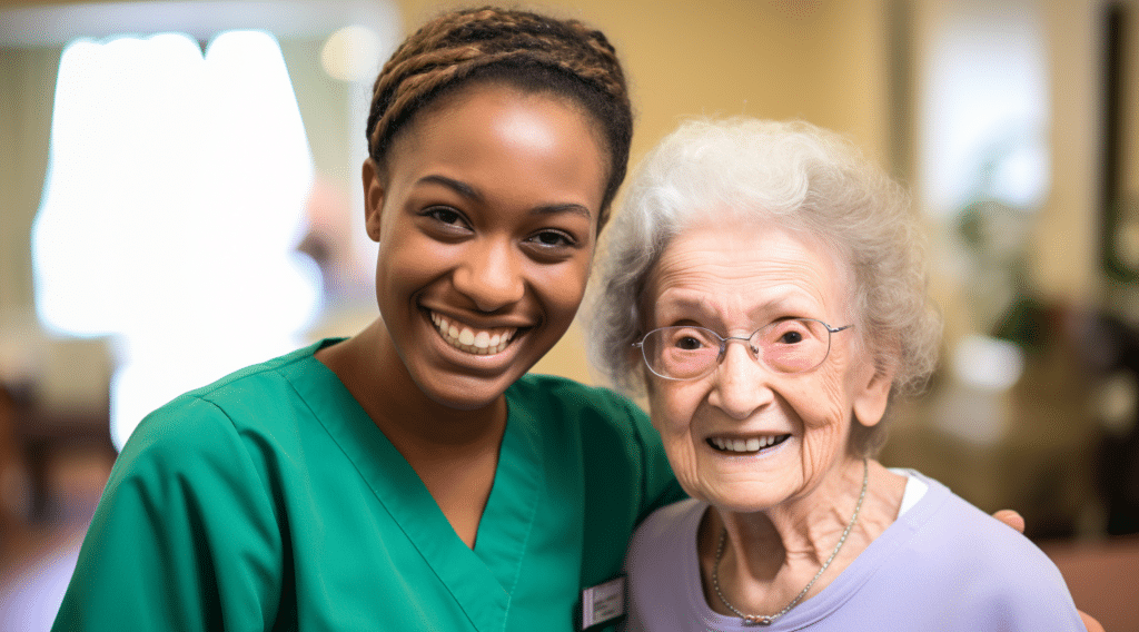 Senior home care helps seniors age in place safely.